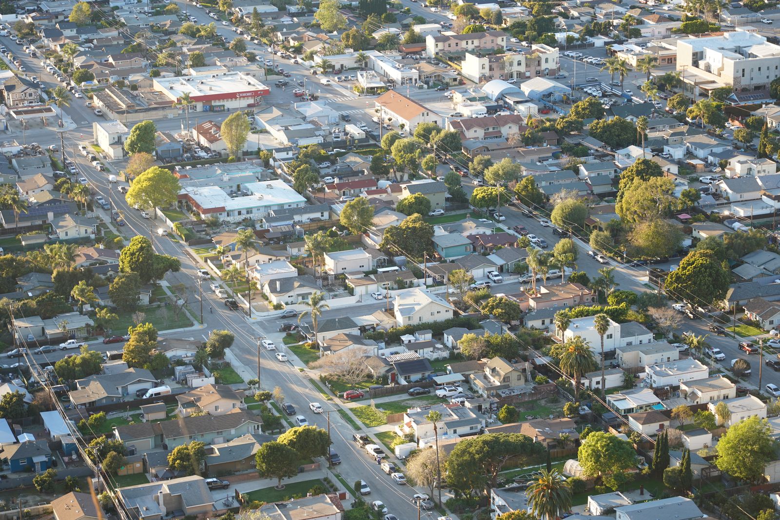 Residential street in Folsom